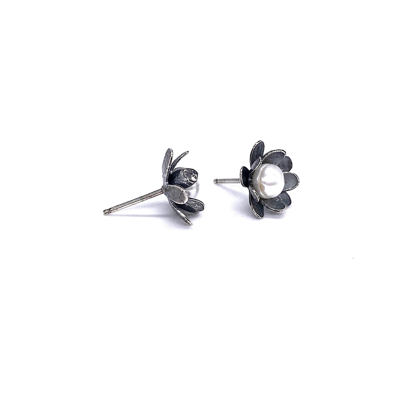 Rosy Blossom Stud Earrings