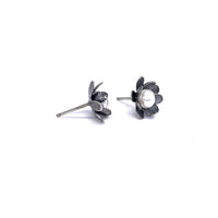 Rosy Blossom Stud Earrings
