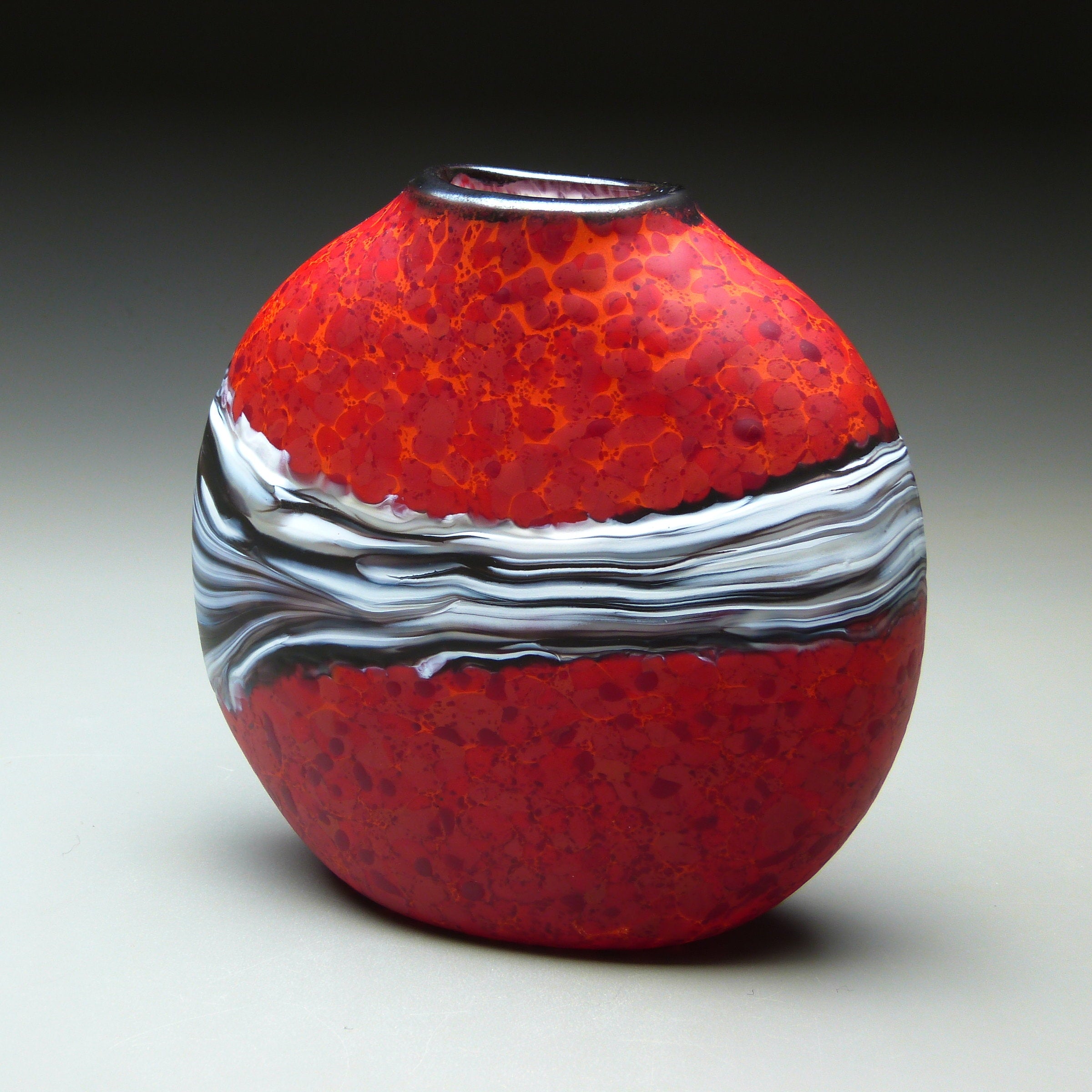 Red Strata Vase