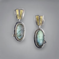 Teal Labradorite Earrings II