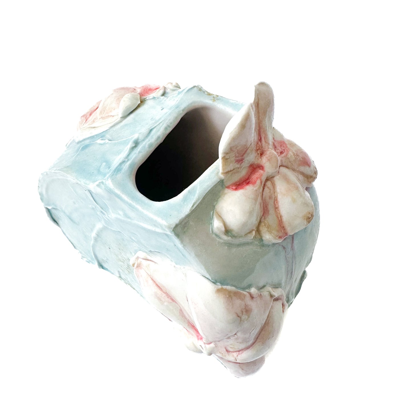 Aqua Summer Shoulder Vase