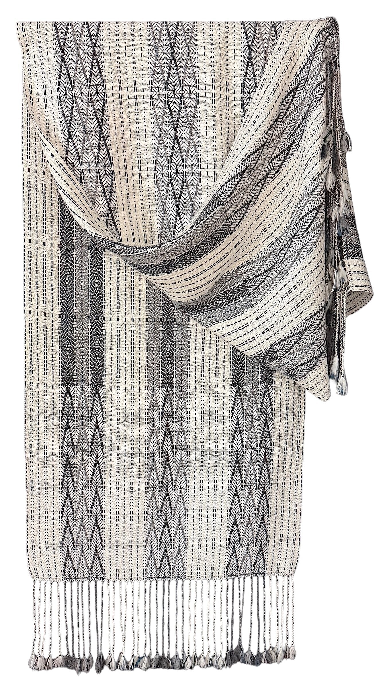 Handwoven Pearl Reversible Throw