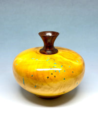 Spalted Buckeye vase front