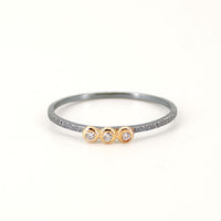 Triple Diamond Stacking Ring