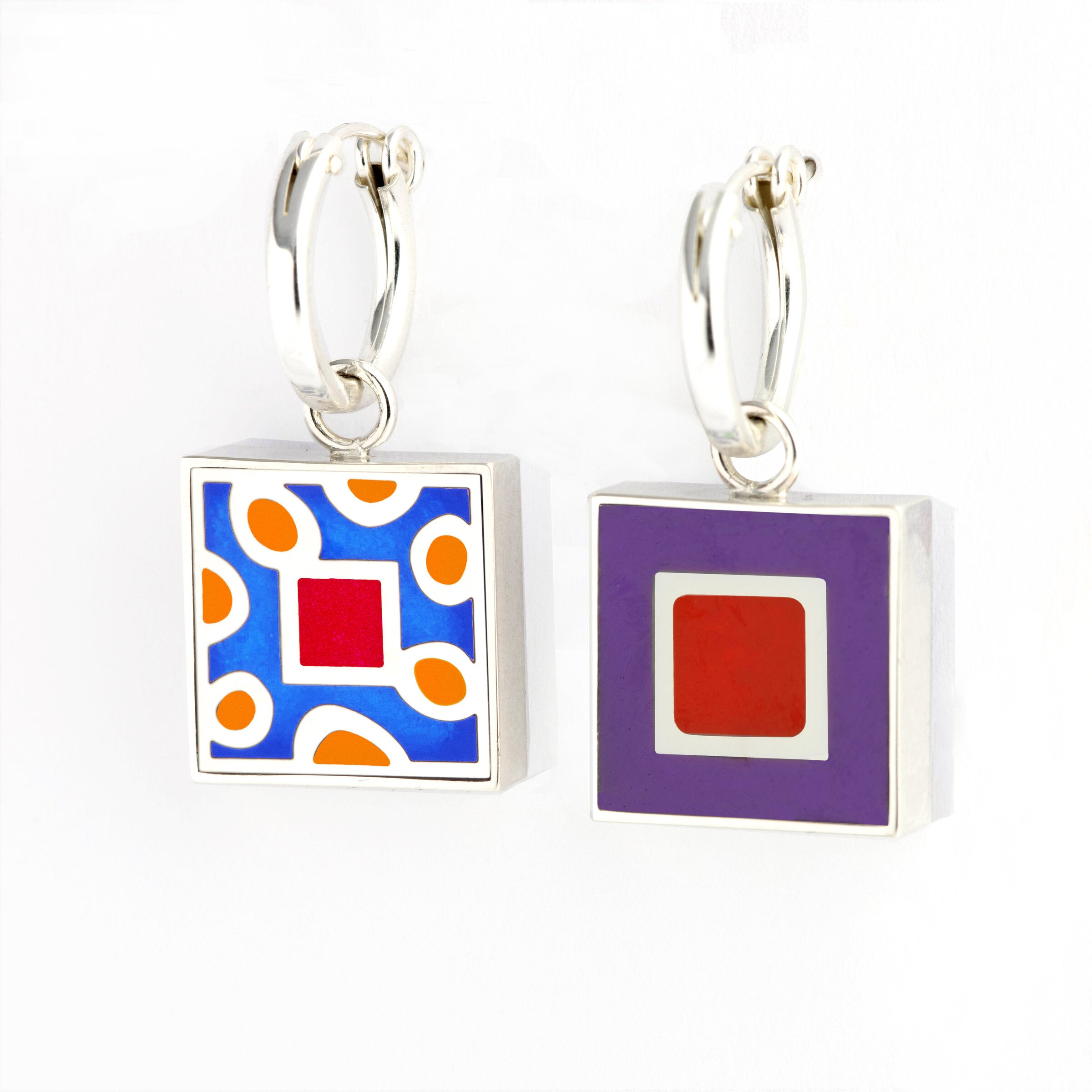 Jazzy Shapes & Squares Earrings
