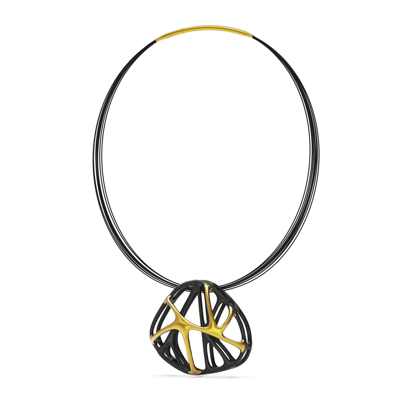 Gold Cellular Pendant