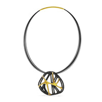 Gold Cellular Pendant