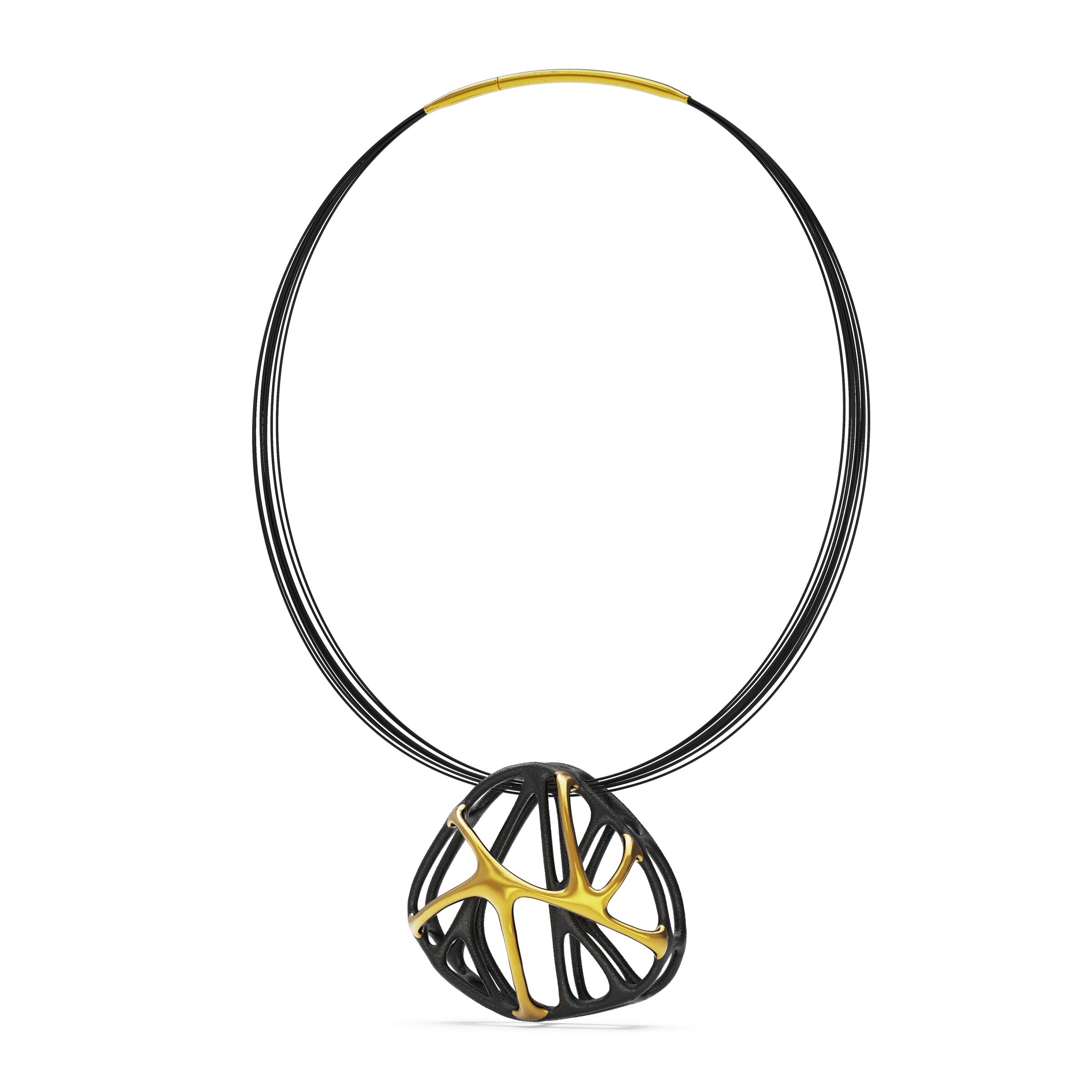 Gold Cellular Pendant