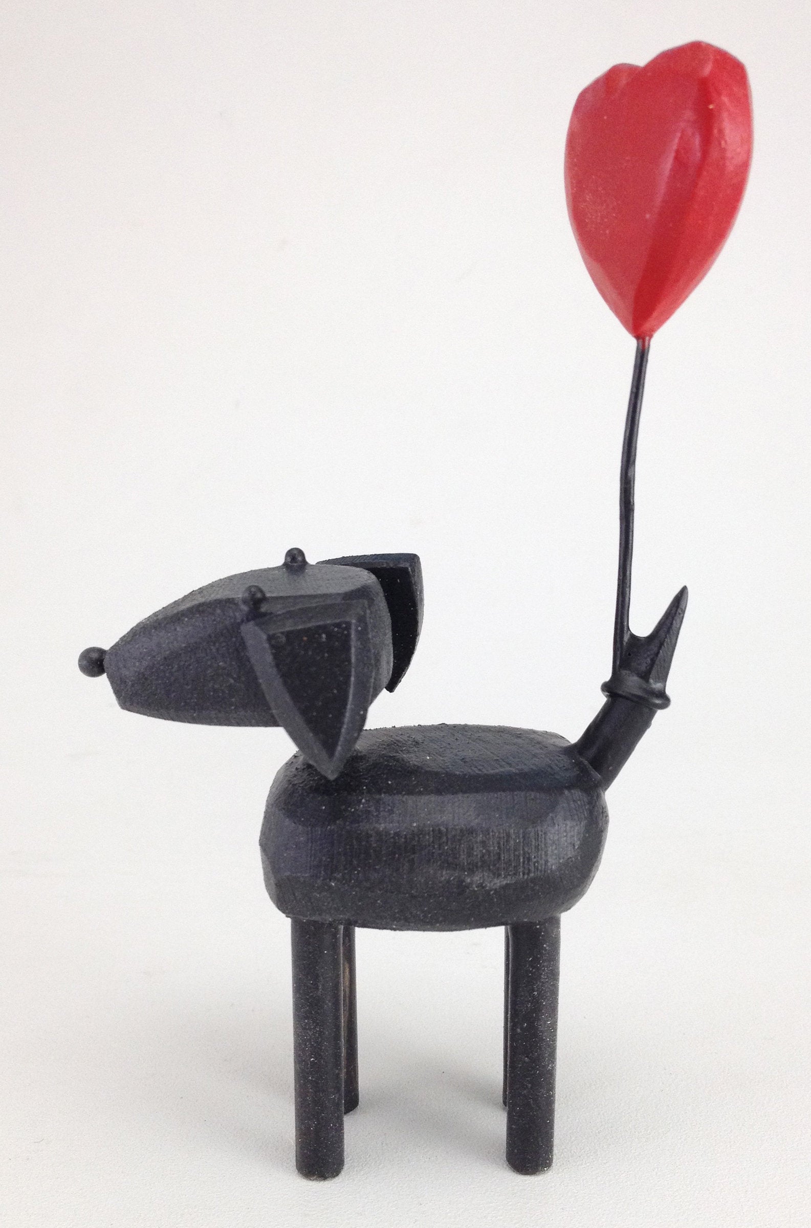 Dogs with Heart Balloons