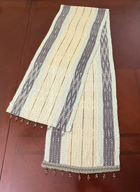 Handwoven Mist Bamboo Table Runner