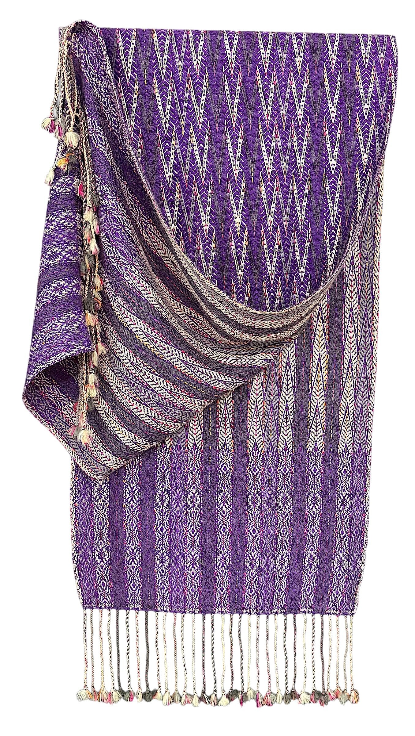 Handwoven Pansy Reversible Throw