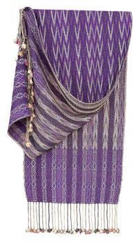Handwoven Pansy Reversible Throw