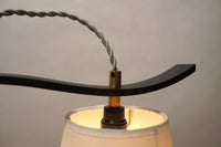 Bent Table Lamp in Ebonized Oak