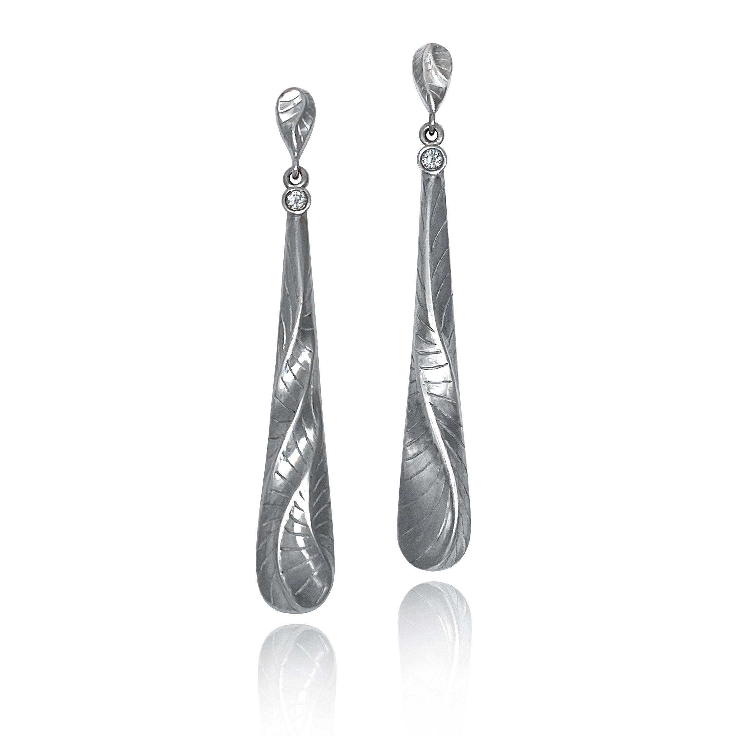 Sand Dune Long Tear Drop Earrings