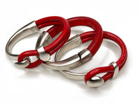 Jewel Tones Mix-Match Leather Bracelet Set