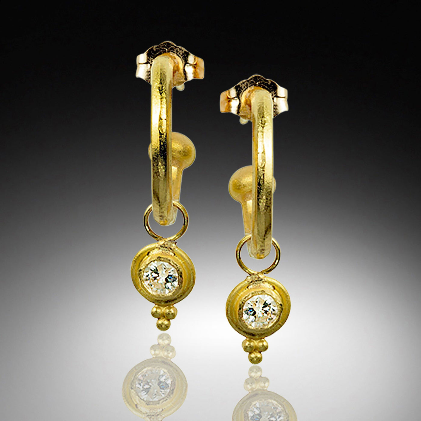Drops of Light Diamond Hoop Earrings
