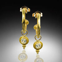 Drops of Light Diamond Hoop Earrings
