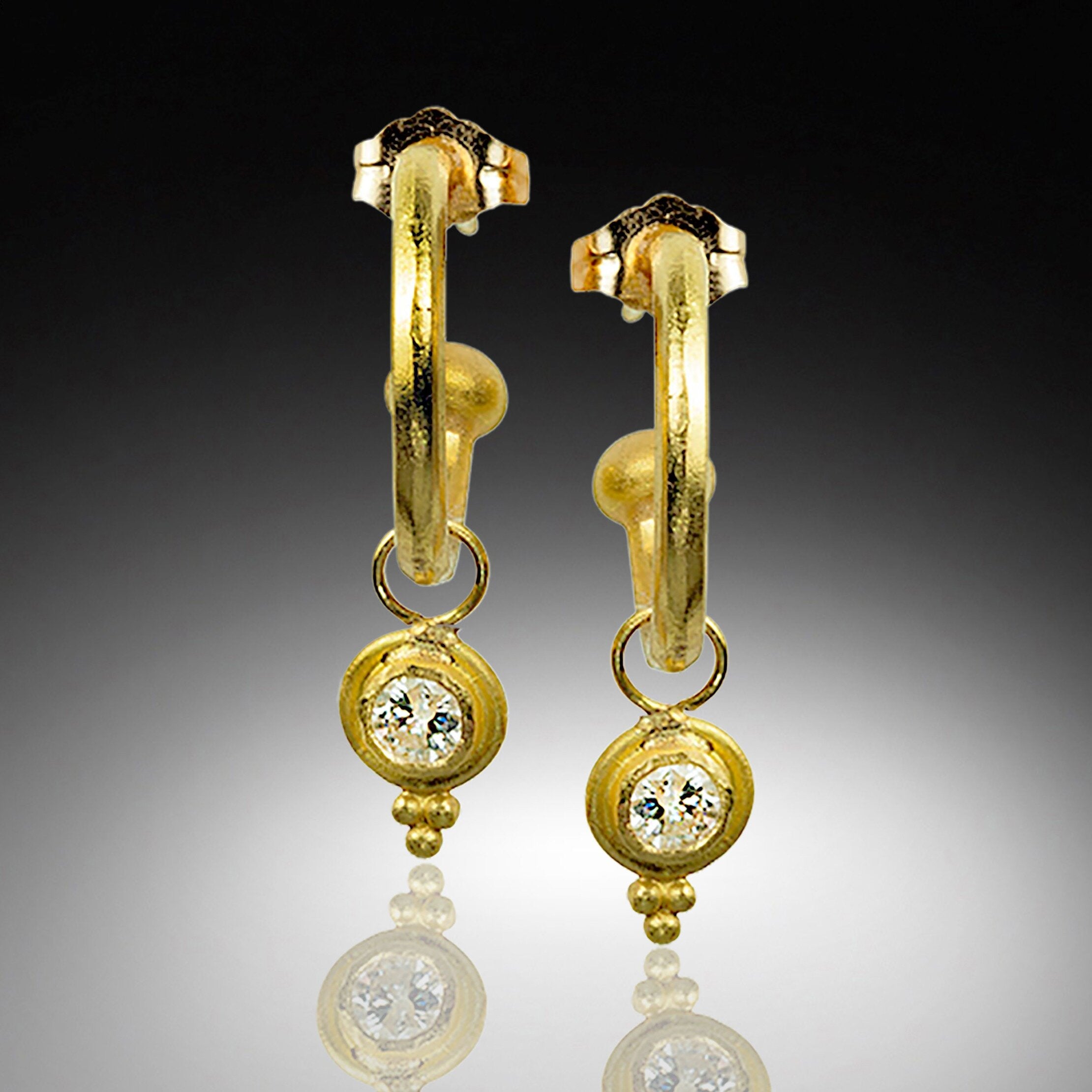 Drops of Light Diamond Hoop Earrings