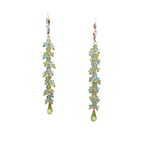 Peridot & Apatite Waterfall Earrings