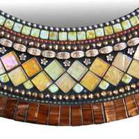 Golden Bronze Mosaic Mirror