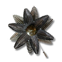 Cashmere Frost Double Flower Brooch