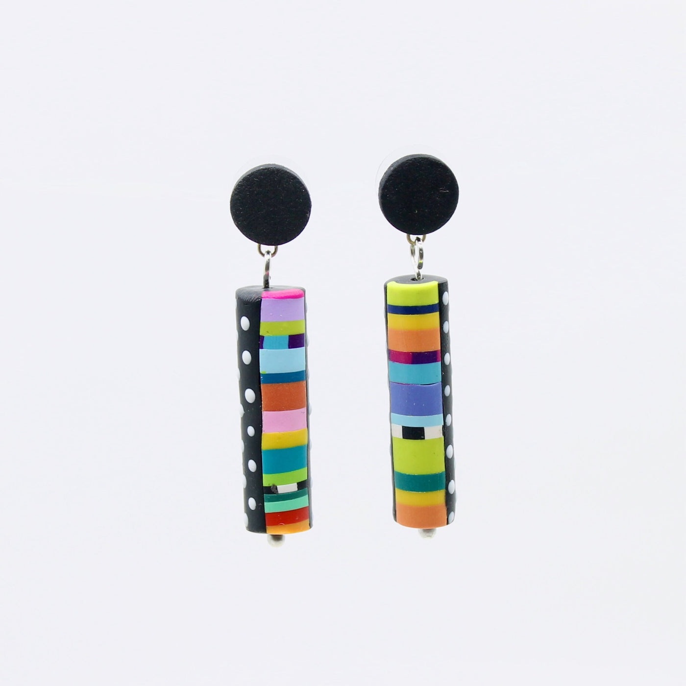 Dots of Love Tube Earrings