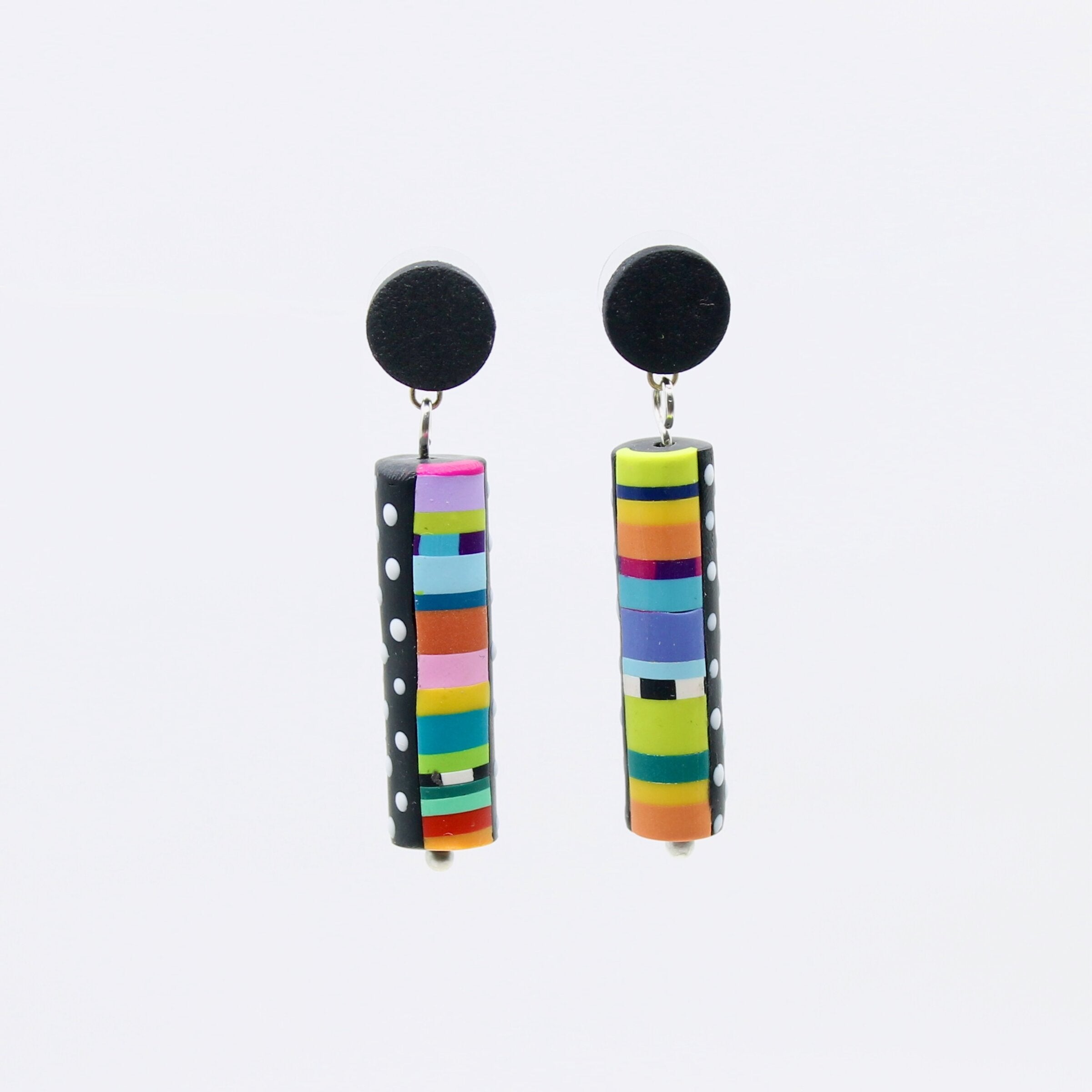 Dots of Love Tube Earrings