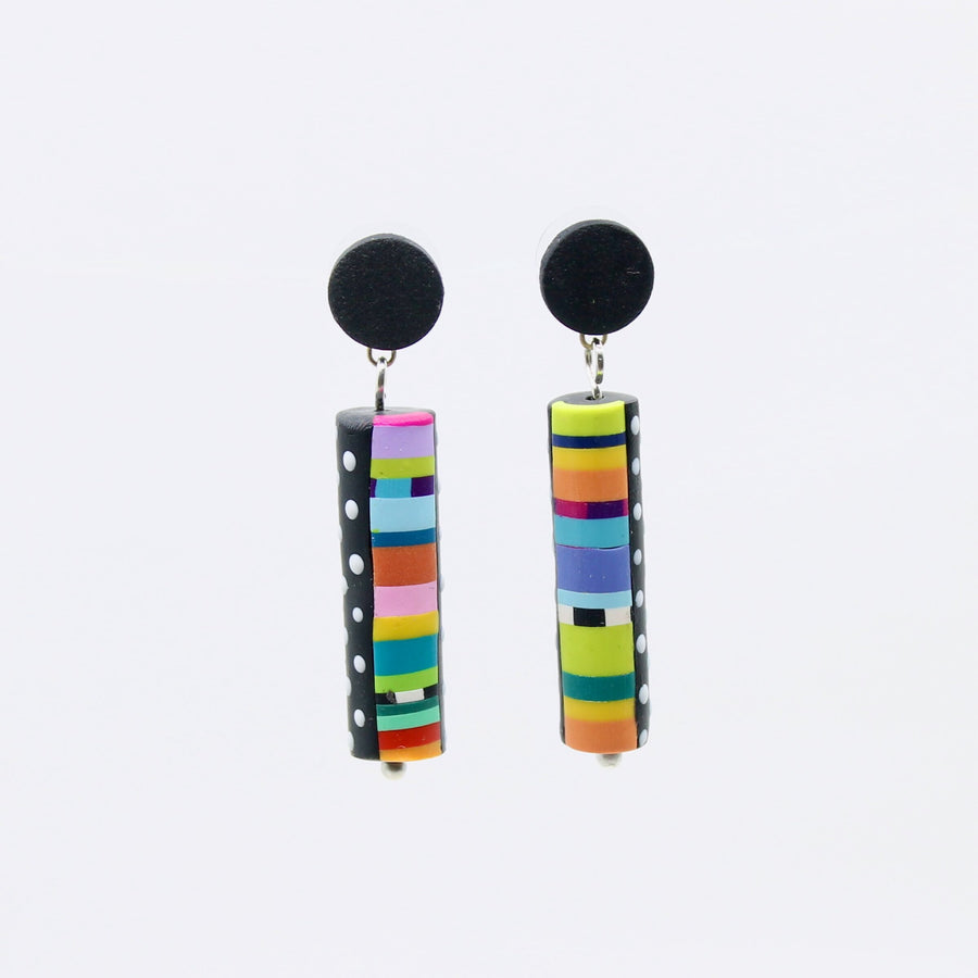 Dots of Love Tube Earrings