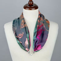 Silk Devore Necklace Scarf