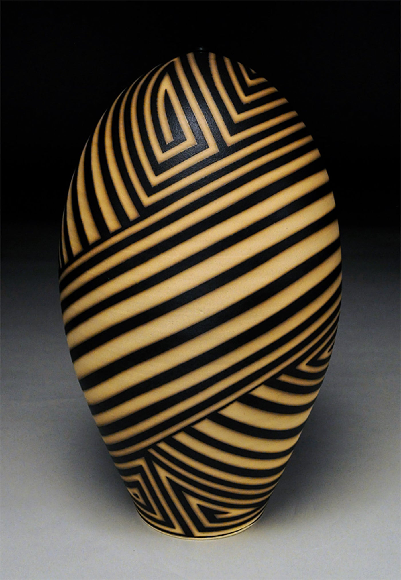 Stripes and Mazes Tall Bottle