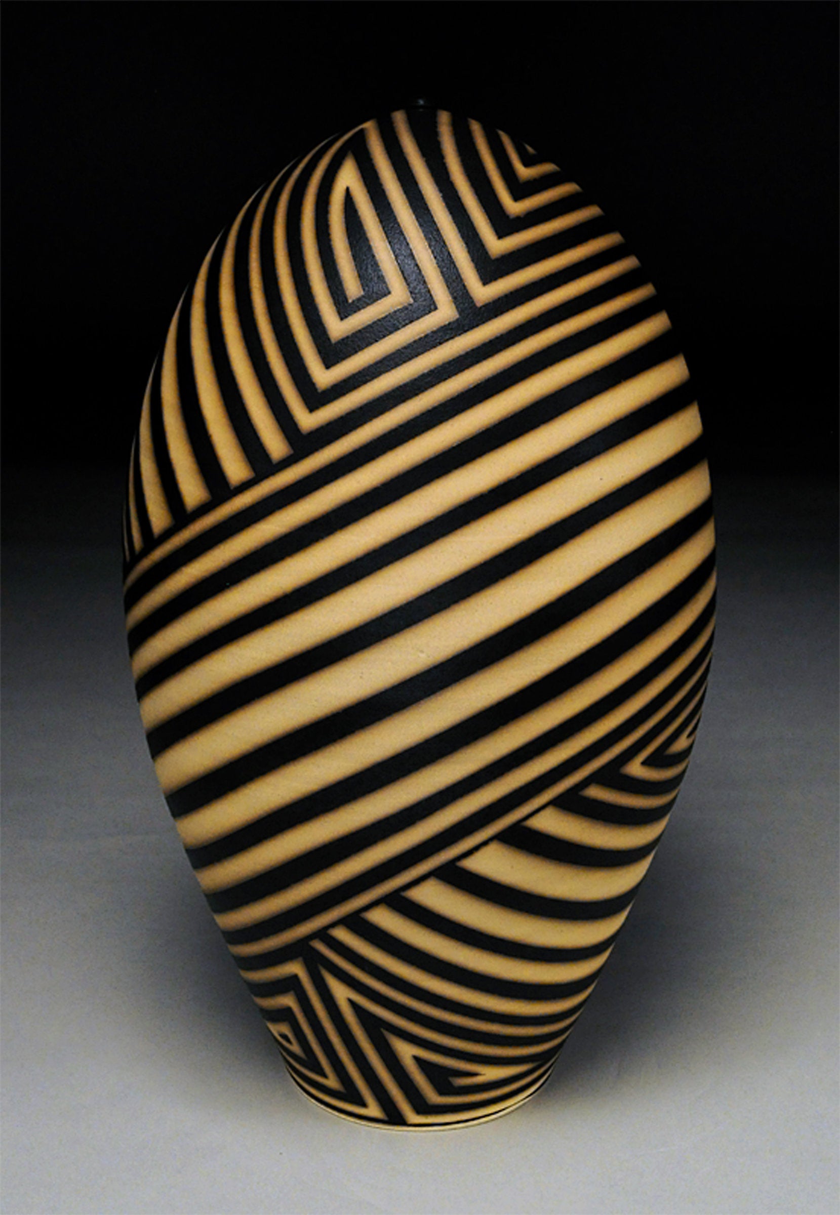 Stripes and Mazes Tall Bottle