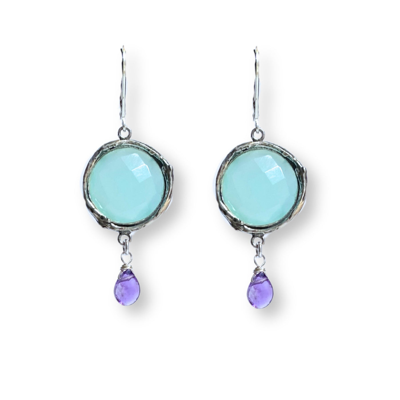 Aqua Chalcedony & Amethyst