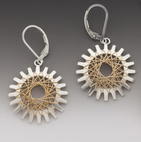 Pyxis Earrings with Gold