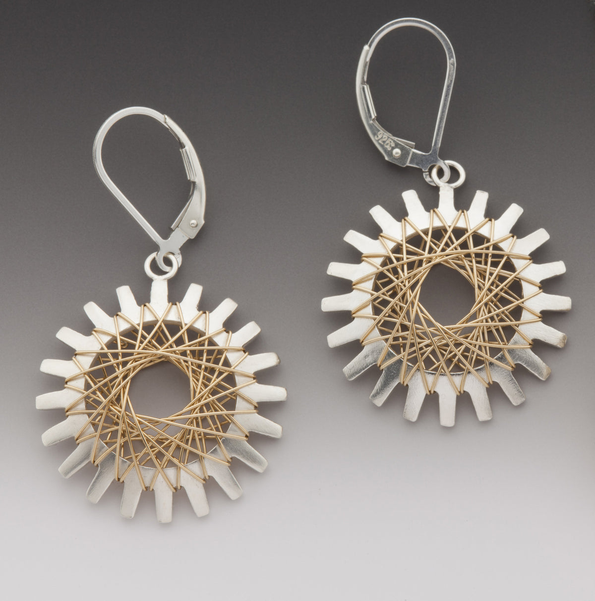 Pyxis Earrings with Gold