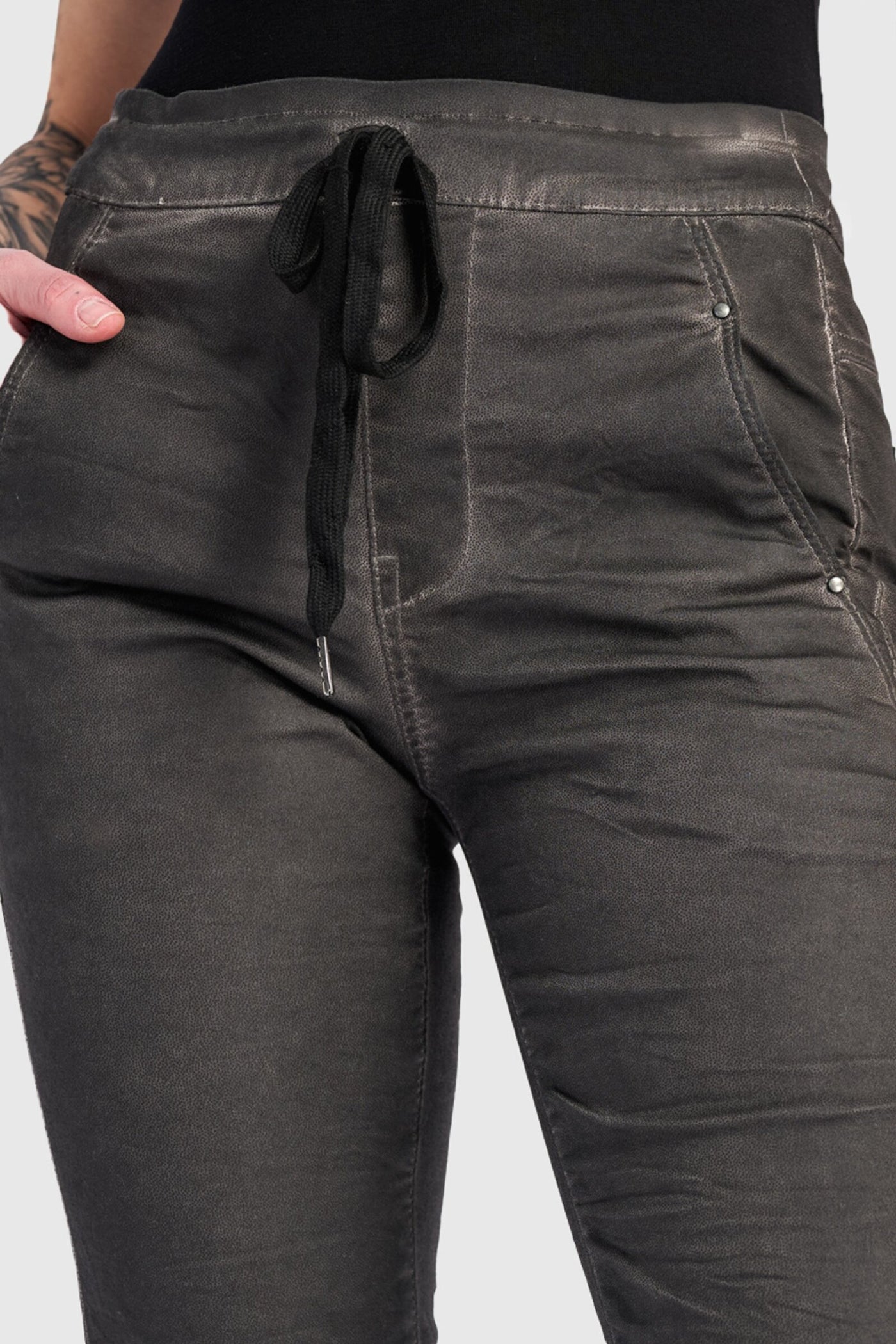 Washed Steel Ventura Drawstring Pant