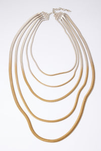 Multi Strand Thin Serpentine Necklace