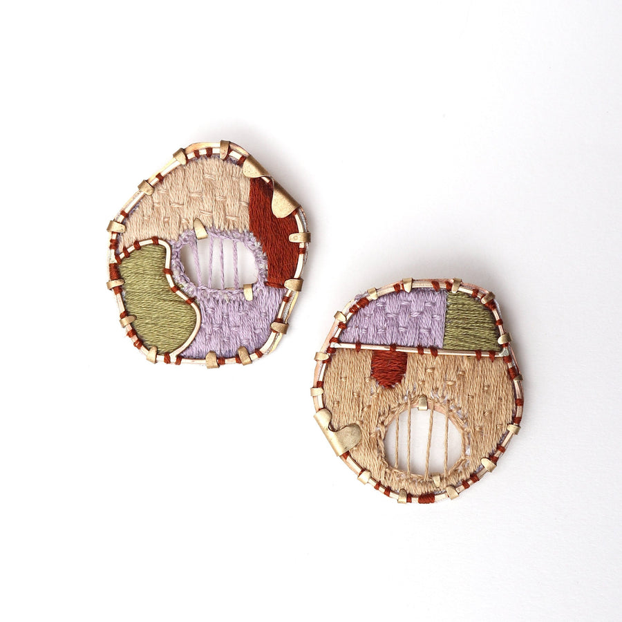 Embroidered Earrings VII
