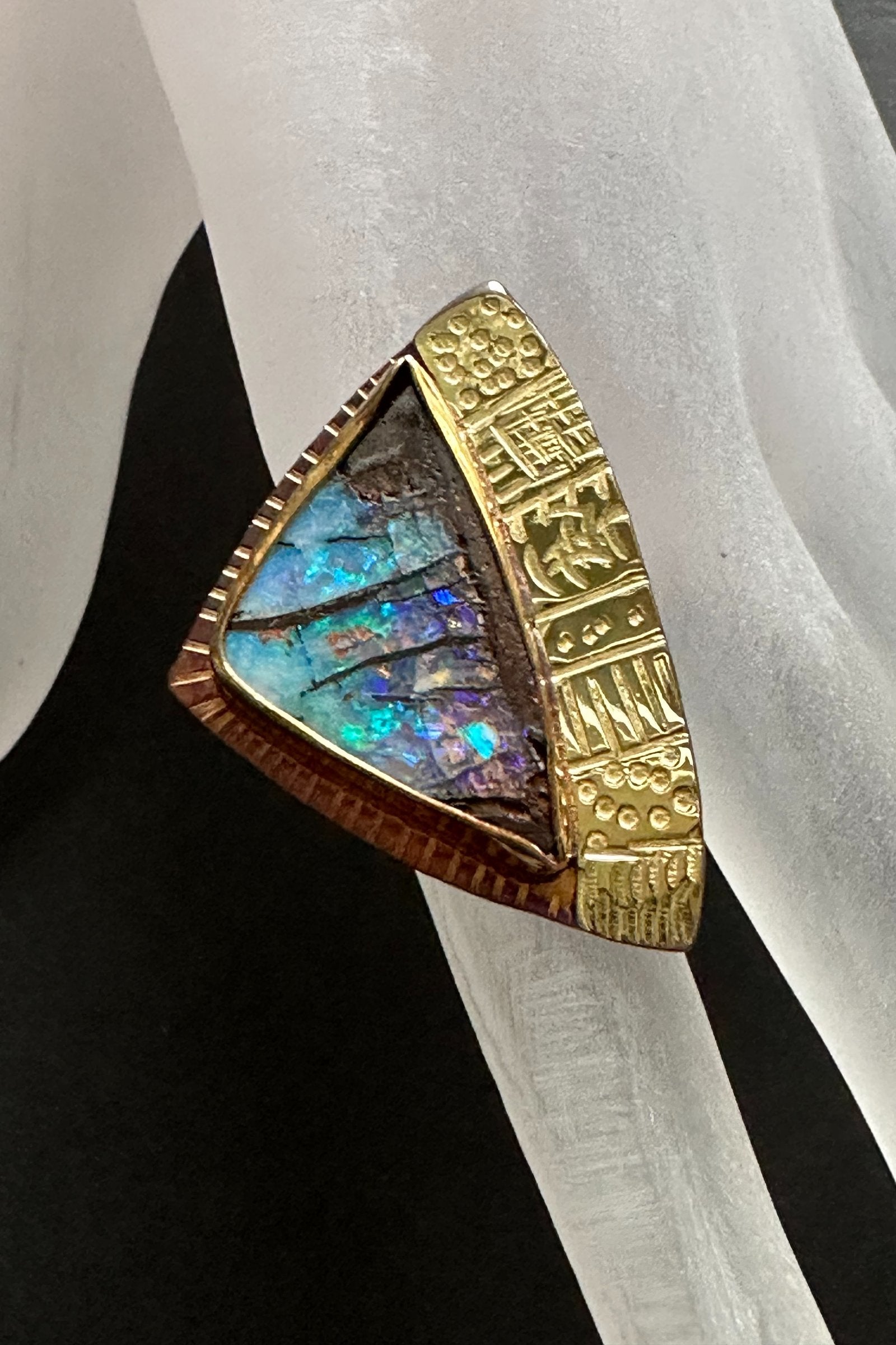 The Triangle Opal Ring