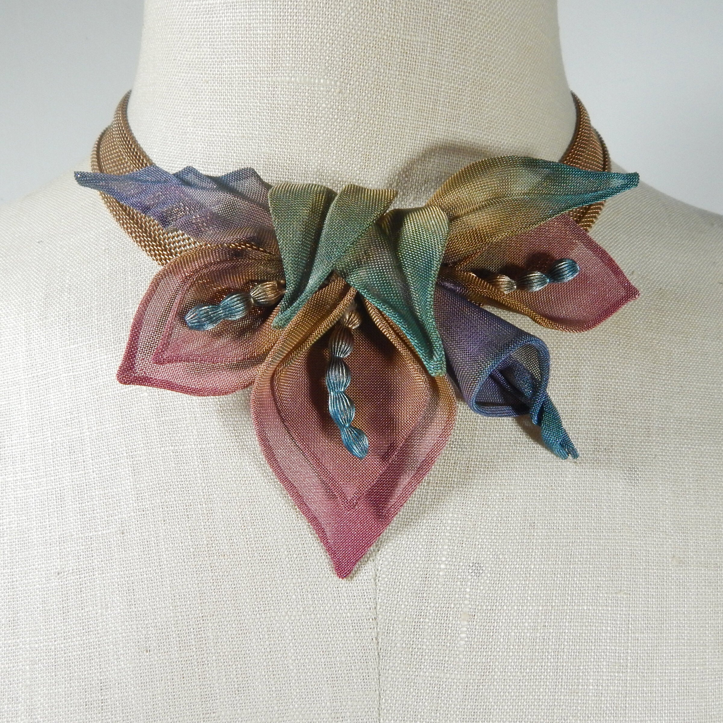 Gold with Coral, Rhapsody, Amethyst & Turquoise