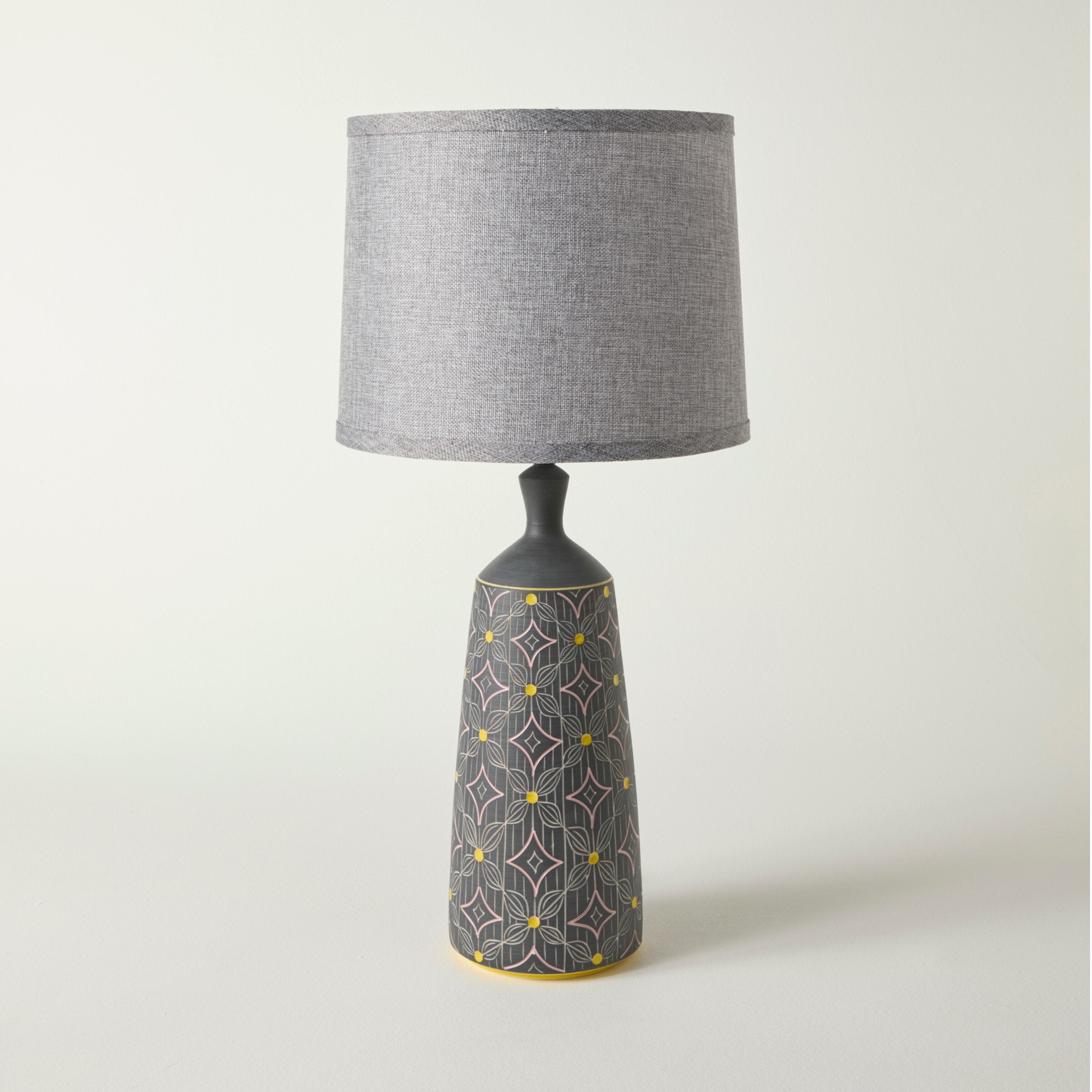 Midnight Flower Porcelain Table Lamp