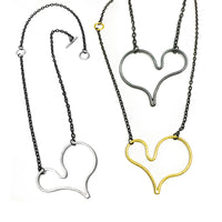 Left to Right: Brushed silver, black silver, brass