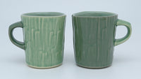 Celadon Forest Mug Pair