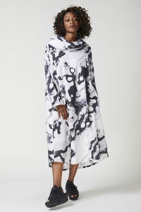Long Sleeve Cowl Neck Dress