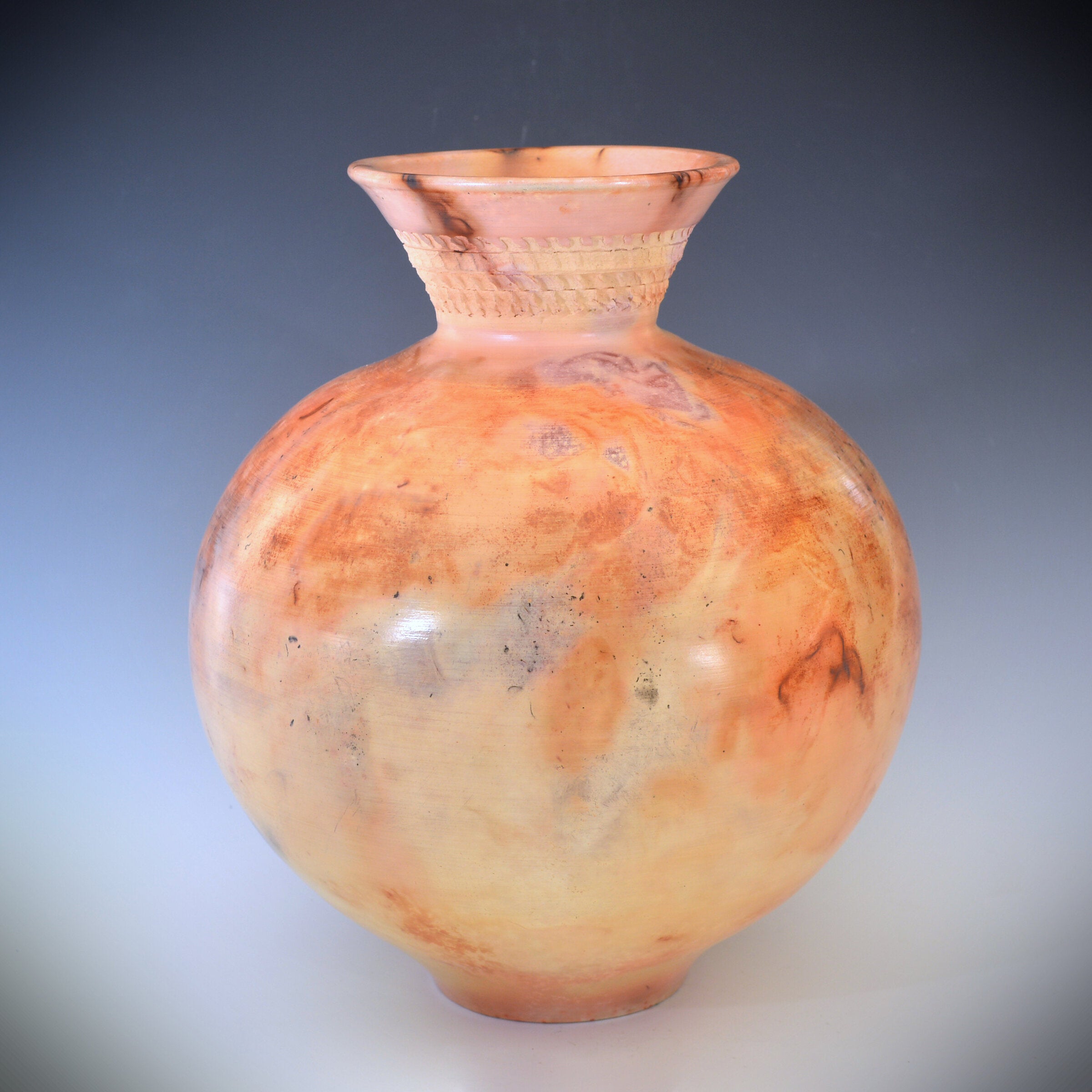 Cuneiform Remnants Saggar-Fired Vase