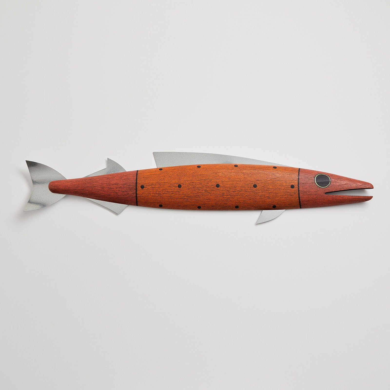 Large Fish with Fins in Orange Dots