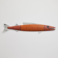 Large Fish with Fins in Orange Dots