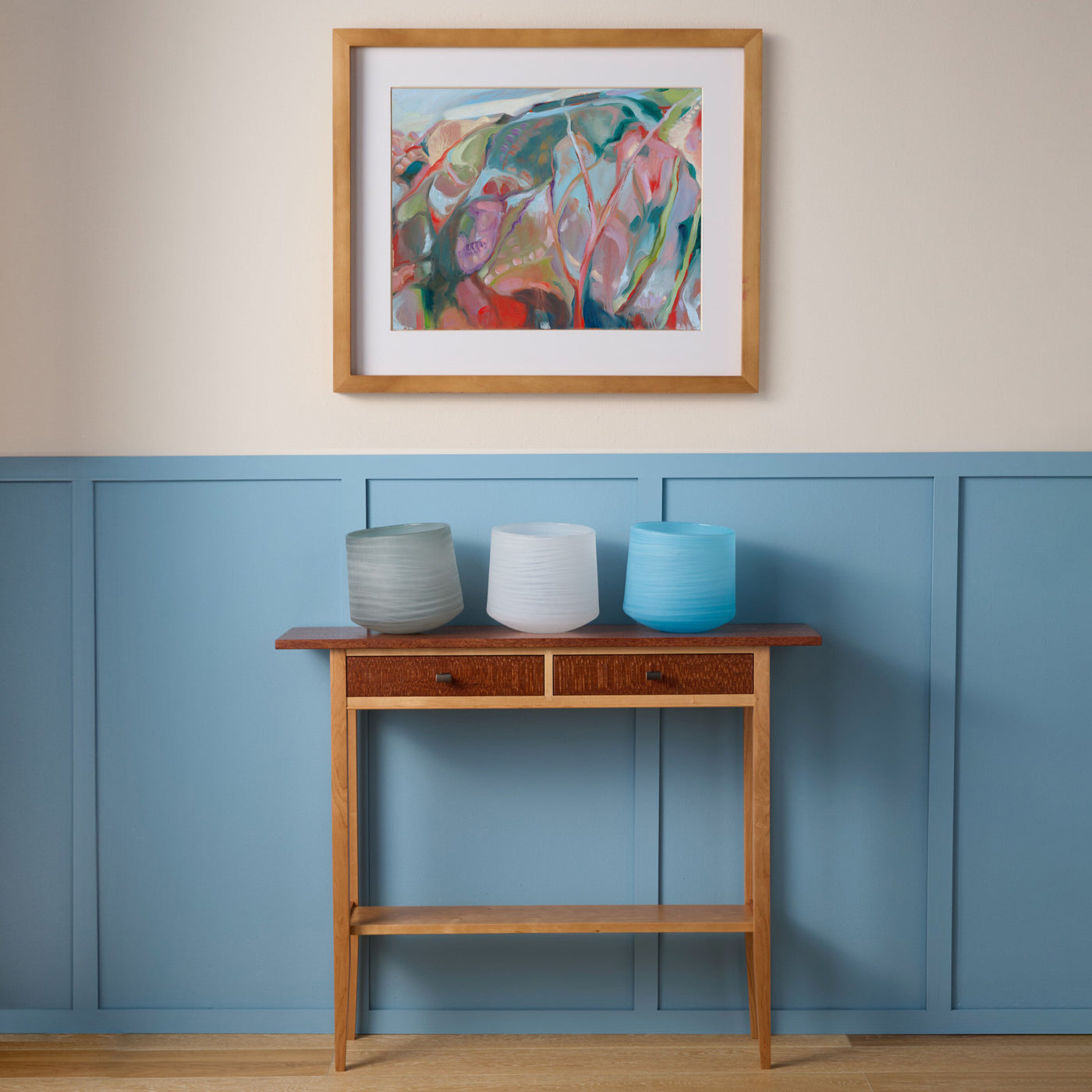 Leopard Wood Hall Table