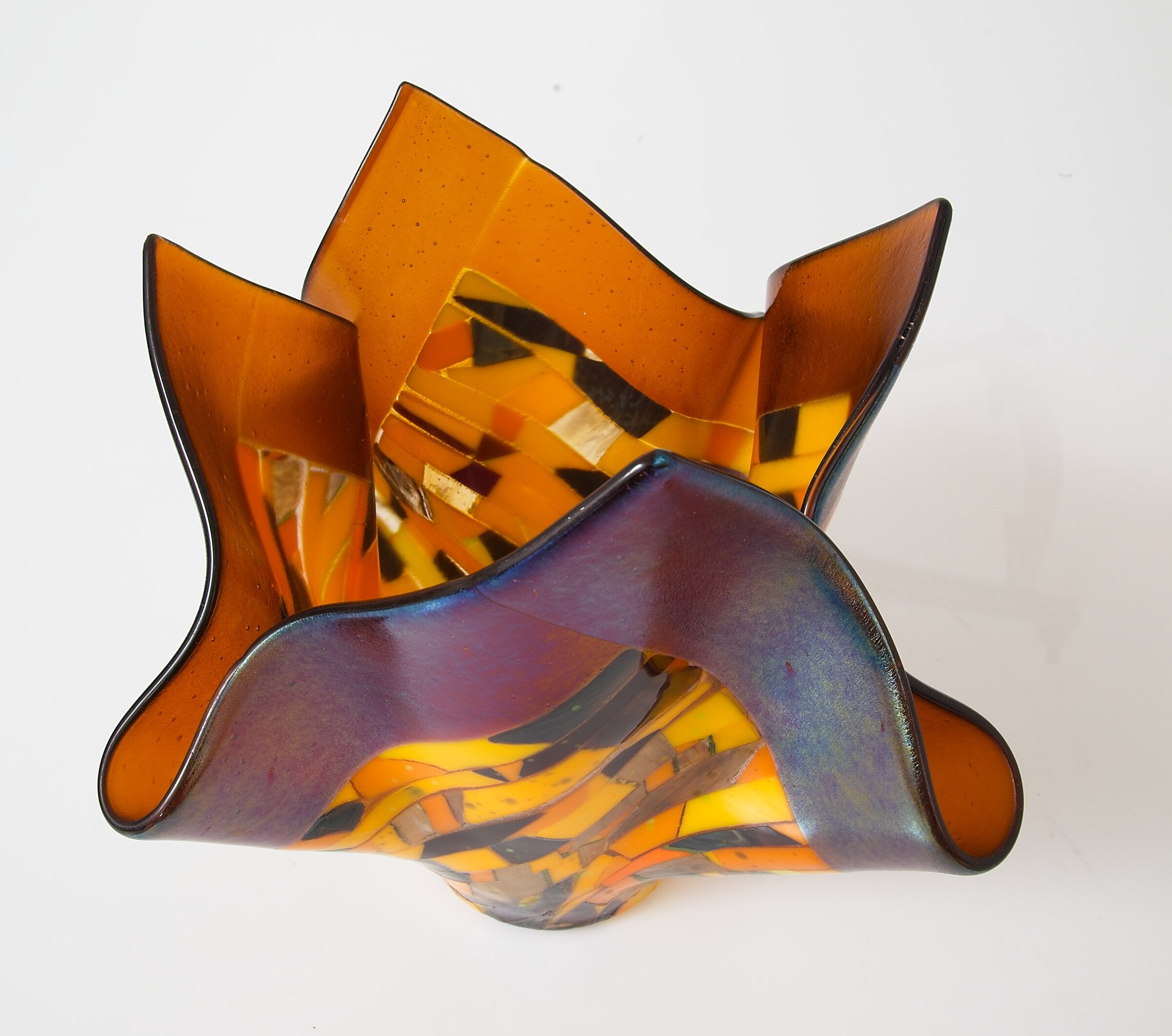 Striped Autumn Vessel