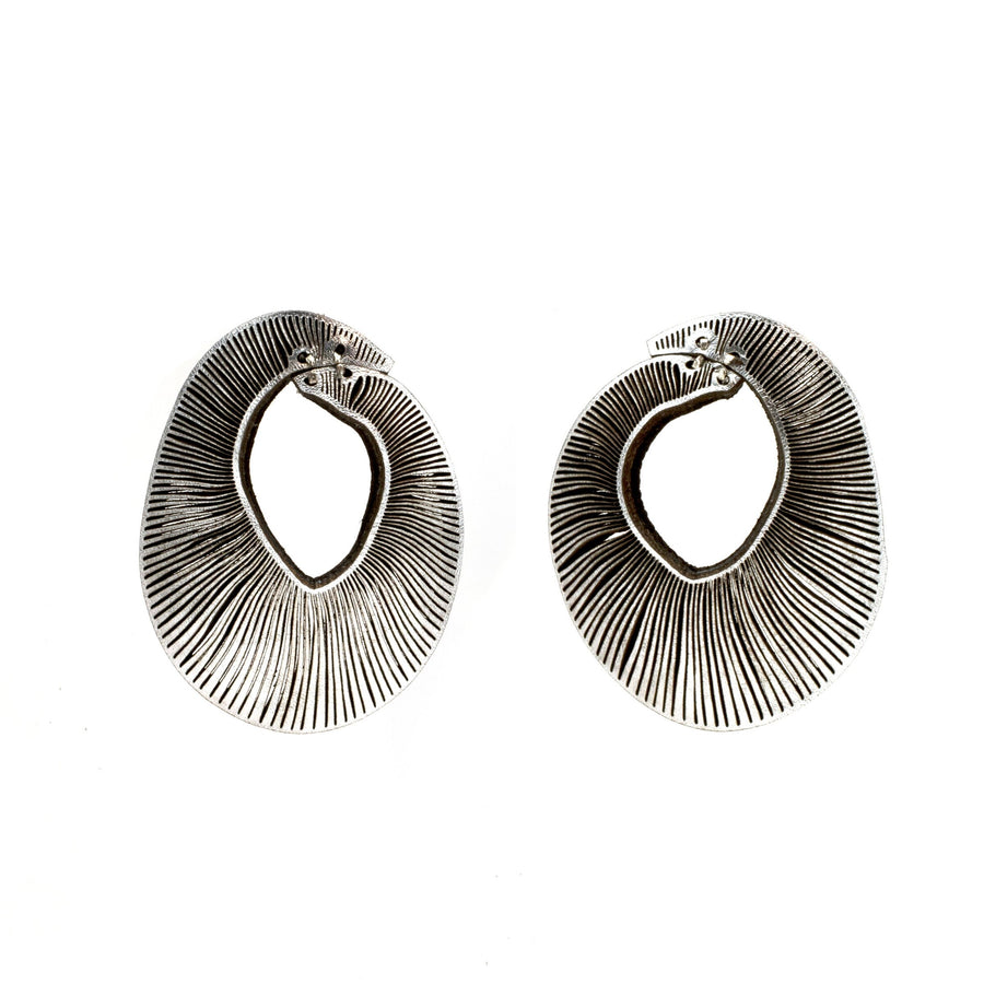 Silver Metallic Leather
