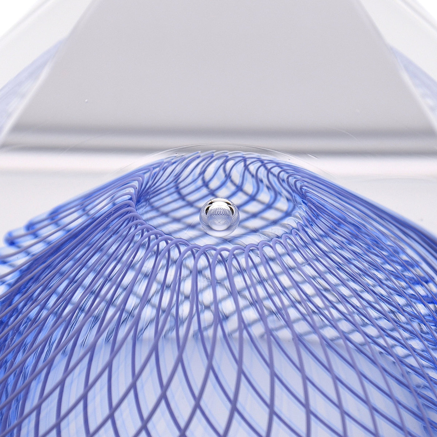 Pyramid with Indigo Reticello